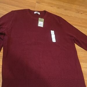 Goodfellow & Co Men's Deep Red Crewneck Sweater